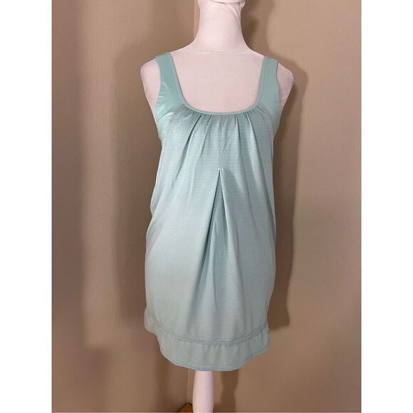 Lululemon Run Times Athletic Tank Top In Heathered Toothpaste (Mint) Size 8 - Picture 1 of 6
